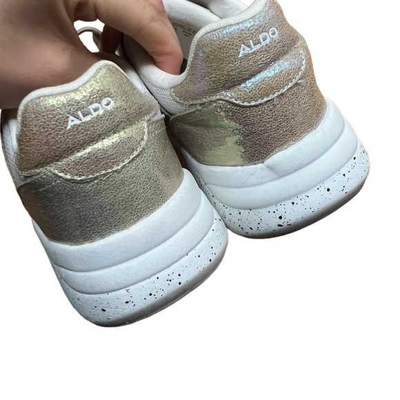 Aldo Anzaldua Gold iridescent Mermaid Metallic Sneaker 8.5 - Picture 6 of 15